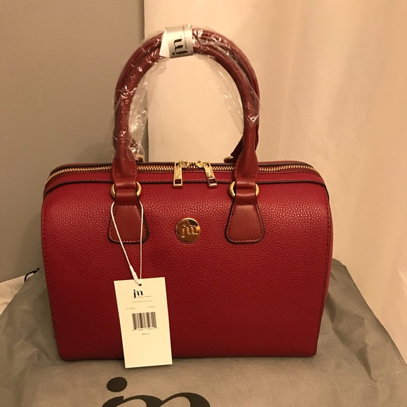 Jessica Moore Handbags - Jessica Moore Venture Luxe Satchel Bag - Berry